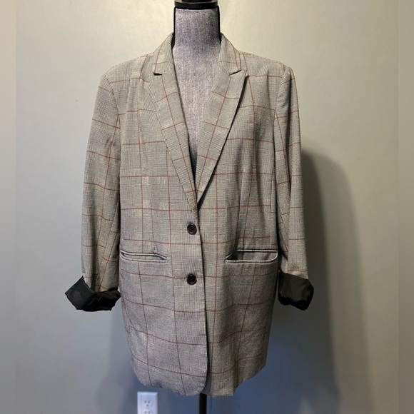 A New Day Women’s Plaid Blazer Size XL - Picture 3 of 7